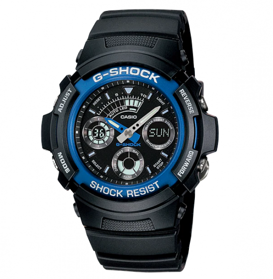 Casio G-Shock Standard Analog Digital Watch Black AW591-2A