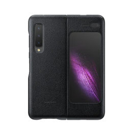 Samsung Galaxy Fold Leather Cover EF-VF900LBEGWW Black Color