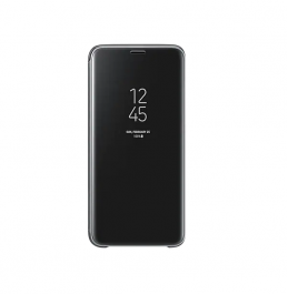 Samsung S9 Clear View Standing Cover - Black