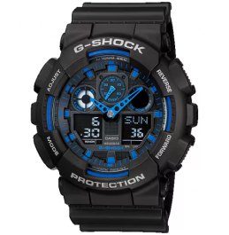 CASIO G-SHOCK ANALOG-DIGITAL GA-100 SERIES GA100-1A2