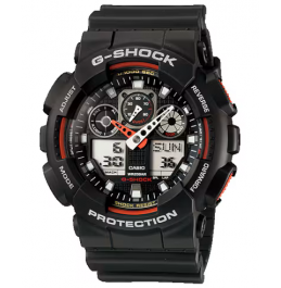 CASIO G-SHOCK ANALOG-DIGITAL GA-100 SERIES GA100-1A4