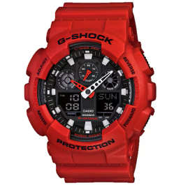 CASIO G-SHOCK ANALOG-DIGITAL GA-100 SERIES GA100B-4A