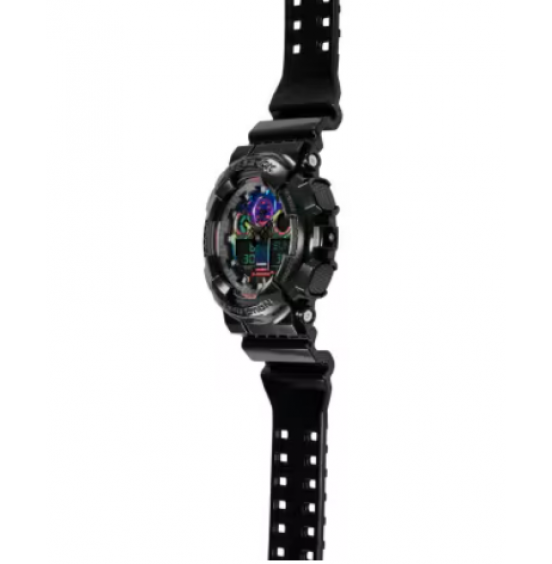 CASIO G-SHOCK ANALOG-DIGITAL GA-100 SERIES GA-100RGB-1A