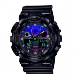CASIO G-SHOCK ANALOG-DIGITAL GA-100 SERIES GA-100RGB-1A