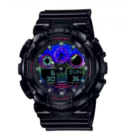 CASIO G-SHOCK ANALOG-DIGITAL GA-100 SERIES GA-100RGB-1A