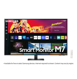 Samsung 43" M7 4K UHD Smart Monitor Black LS43BM700UMXUE