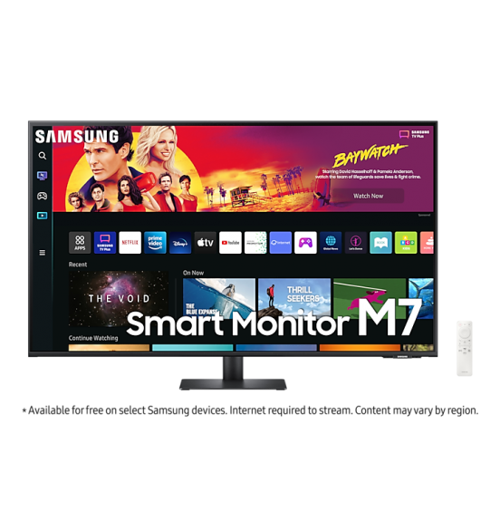 Samsung 43" M7 4K UHD Smart Monitor Black LS43BM700UMXUE