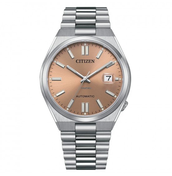 CITIZEN AUTOMATIC GENTS WATCH PANTONE WARM SAND DIAL - NJ0158-89Y