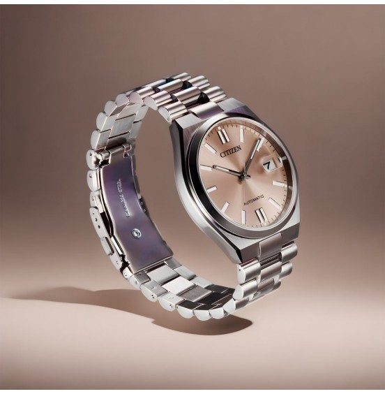 CITIZEN AUTOMATIC GENTS WATCH PANTONE WARM SAND DIAL - NJ0158-89Y